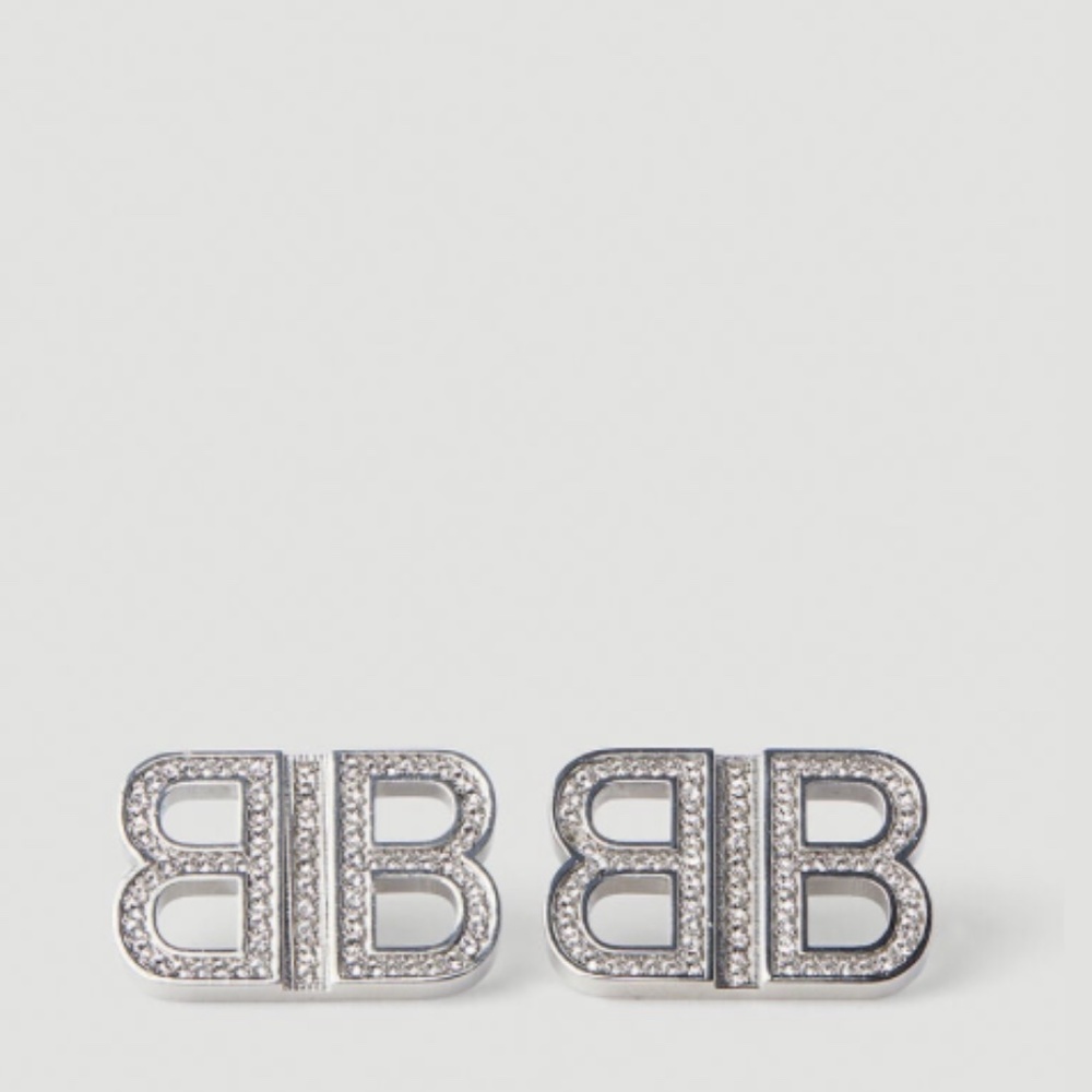 ❌SOLD❌Balenciaga BB Logo 2.0 XS Earrings - Picture 2 of 4